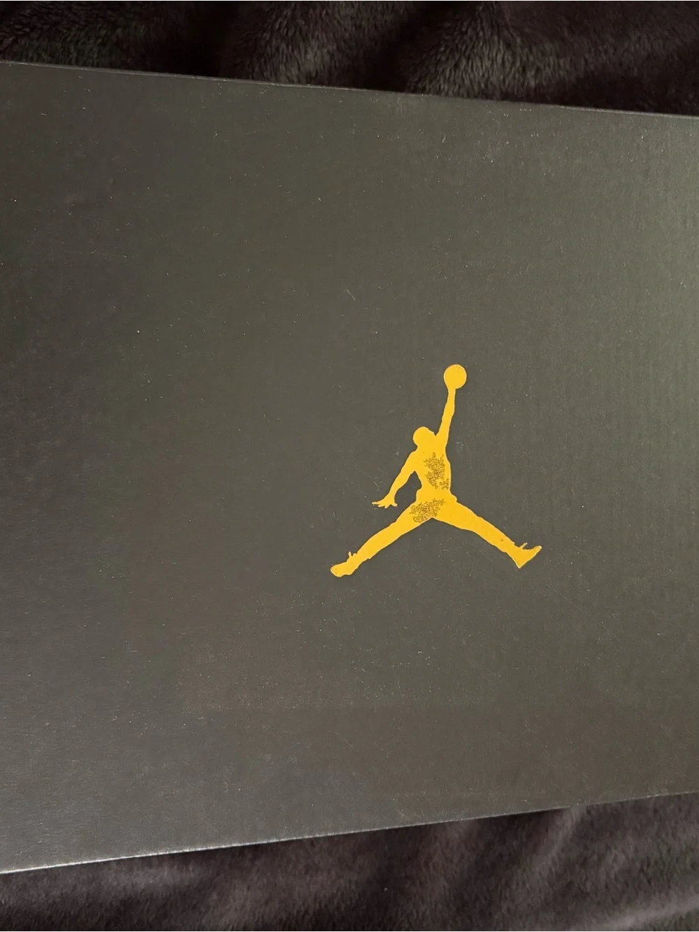Jordan Black Box with Yellow Jumpman Logo